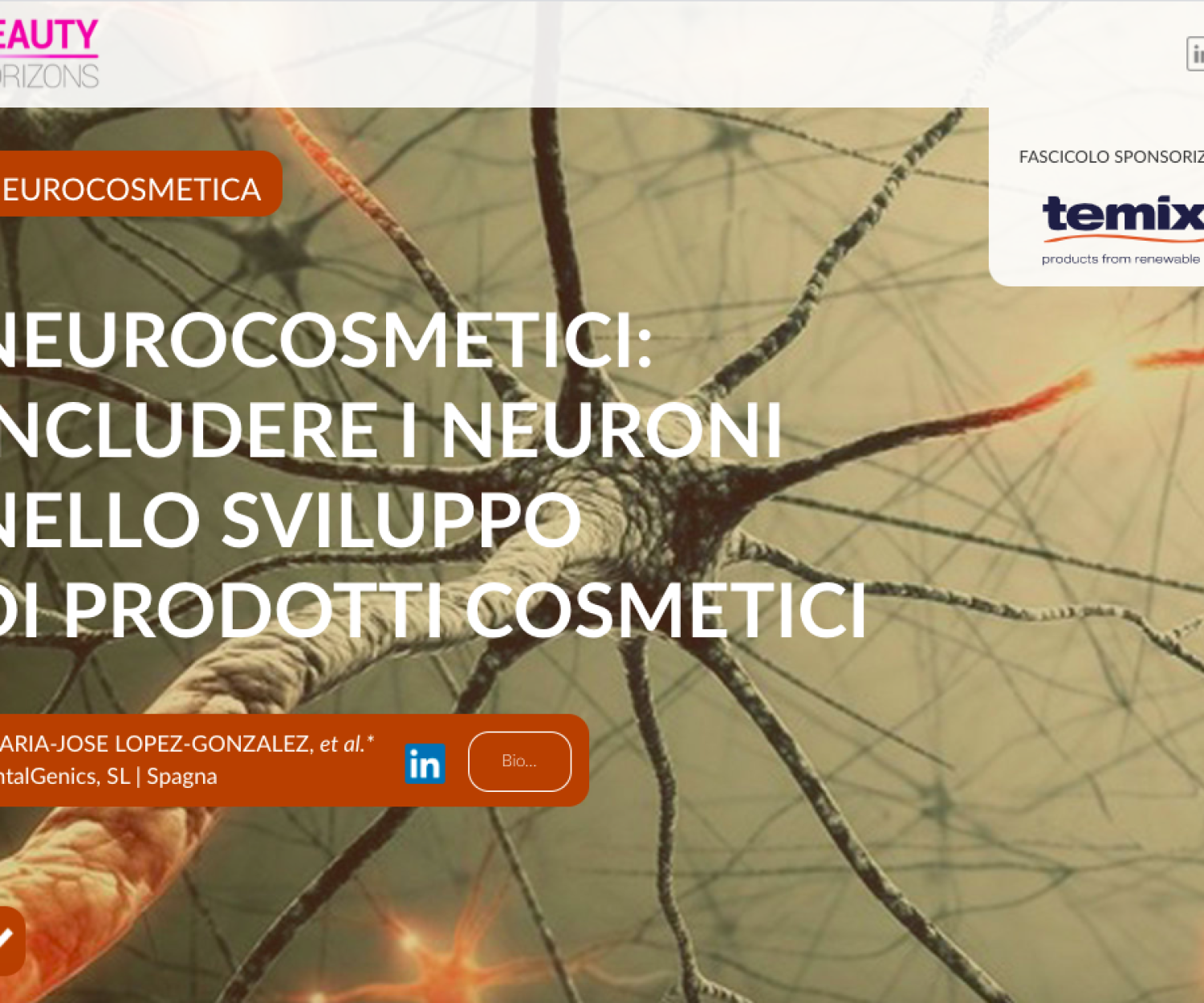 Neurocosmesi: il futuro, secondo AntalGenics